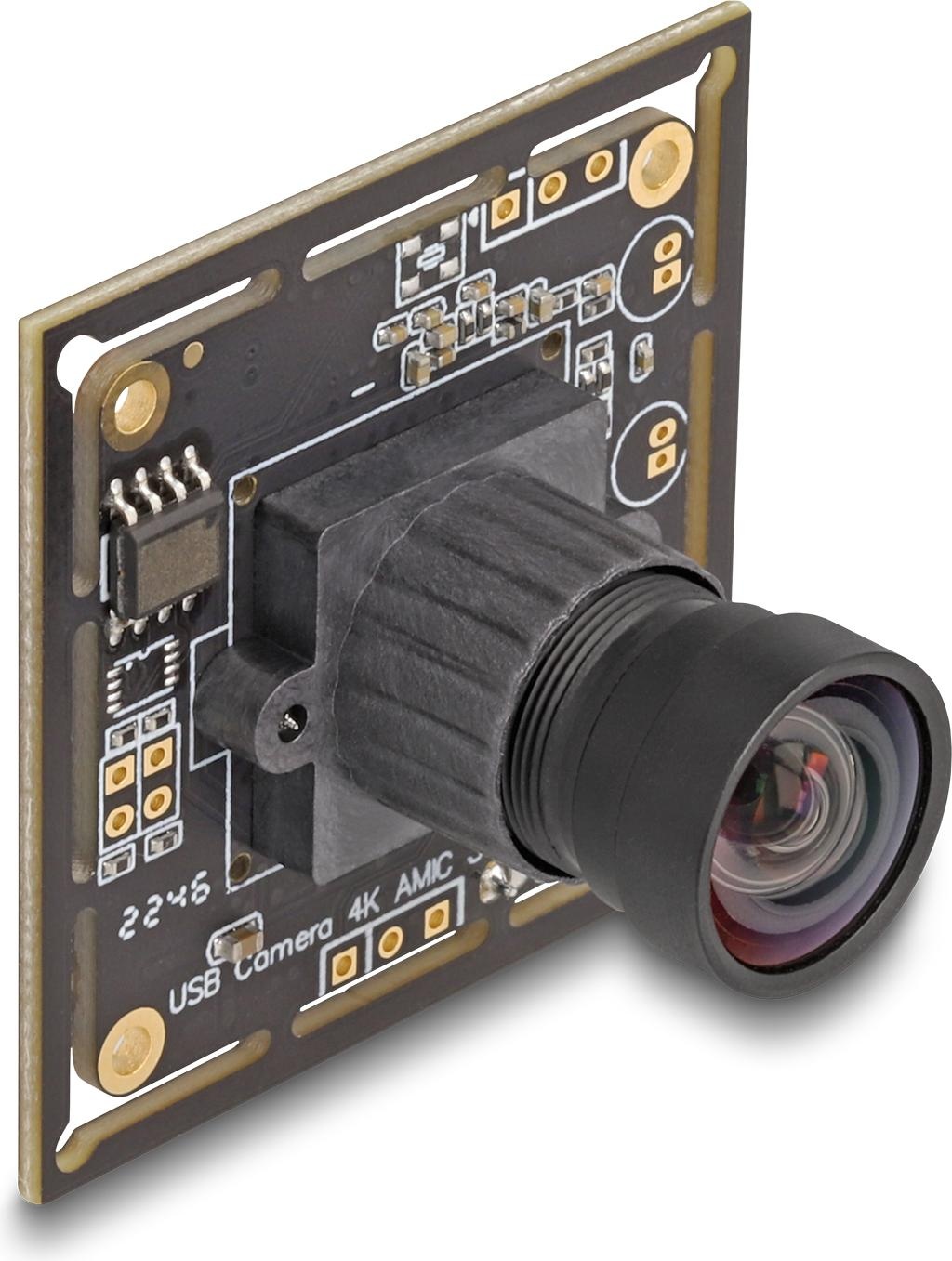 Delock USB 2.0 Kameramodul mit HDR 8,3 Megapixel IMX415 Sony (8.30 Mpx), Webcam, Schwarz