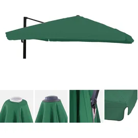 Mendler Ersatzbezug Luxus-Ampelschirm 3 x 4 m Polyester Anthrazit