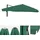 Mendler Ersatzbezug Luxus-Ampelschirm 3 x 4 m Polyester Anthrazit