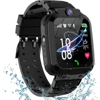 4G Smartwatch Kinder mit GPS und Telefon, Wasserdicht Kinderuhr mit Anruffunktion SOS Voice Chat Schulmodus Spiel Wecker Touchscreen, IP68 GPS Uhr Kinder Smartwatch, Geschenk für Mädchen und Jungen