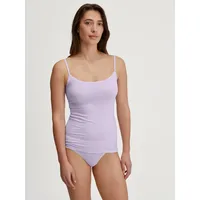 CALIDA Unterhemd Natural Comfort Baumwoll-Mix, Single Jersey Qualität, weich, elastisch, pillingarm lila M (44/46)