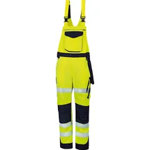 Vizwell Herren Warnschutz-kontrast-latzhose Vwtc115 Gr. 52 orange/marine