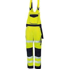 Vizwell Herren Warnschutz-kontrast-latzhose Vwtc115 Gr. 52 orange/marine