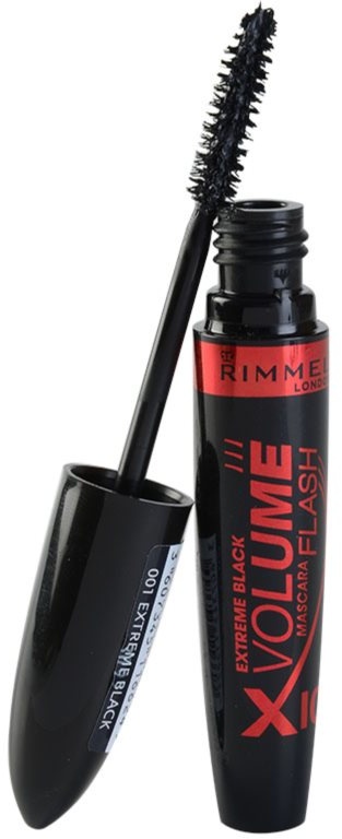 Rimmel Volume Flash X10 Extreme Black Wimperntusche für mehr Volumen und Fülle Farbton 001 Extreme Black 8 ml