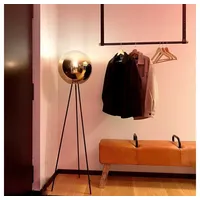 S.LUCE Dreibein-Stehleuchte Orb Tripod 160cm mit Glaskugel