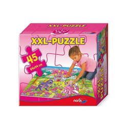Noris Puzzle Bodenpuzzle 45 Teile Prinzessin, Puzzleteile