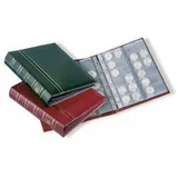 Münzalbum OPTIMA, Classic-Design, inkl. Schutzkassette, rot