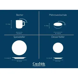 CreaTable Reactive Kombiservice 32-tlg. mehrfarbig