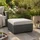ALLIBERT Salta Hocker mit Sand Kissen | Stilvoller Gartenhocker in Rattanoptik