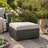 ALLIBERT Salta Hocker mit Sand Kissen | Stilvoller Gartenhocker in Rattanoptik