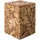 Beliani Beistelltisch 30 x 30 x 45 cm Braun/Bronze