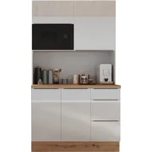Respekta Buffet RESPEKTA "Safado aus der Serie Marleen", weiß (front: weiß hochglanz, korpus: weiß, arbeitsplatte artisan eiche), B:120cm H:211cm T:60cm, Schränke, Buffet, Breite 120 cm, mit Soft-Close, in exklusiver Konfiguration für OTTO
