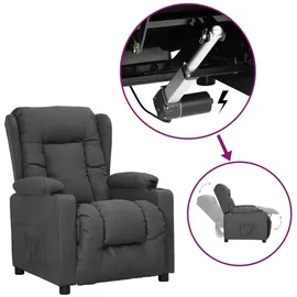 vidaXL Aufstehsessel Dunkelgrau Stoff