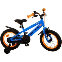 tpfsports Rocky Kinderfahrrad - Jungen - 14 Zoll - Rücktritt + Handbremse - Blau