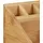 Relaxdays Schreibtisch-Organizer Braun 10 Fächer 23,0 x 10,0 x 10,0 cm