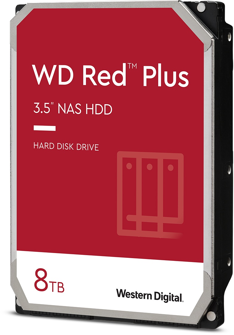 Western Digital WD Red Plus 8TB 128MB 3.5 Zoll SATA 6Gb/s - interne NAS Festplatte CMR