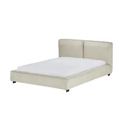 Polsterbettgestell  Waltham , beige , Maße (cm): B: 186 H: 94 T: 226.0