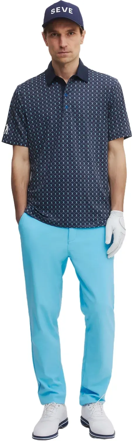 Seve Polo Icon Allover, dunkelblau