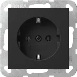 Gira 4188005 SCHUKO-Steckd. System 55 Schwarz m
