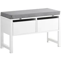 SoBuy Schuhbank 72 x 64 x 30 cm grau / grau