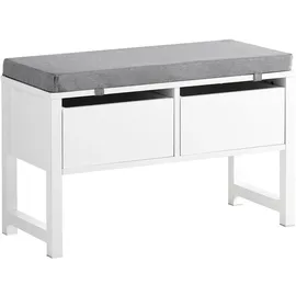 SoBuy Schuhbank 72 x 64 x 30 cm grau / grau