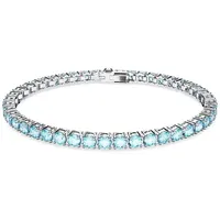 Swarovski Matrix Tennis Armband, Blau Rhodiniert 5660914 Größe XL