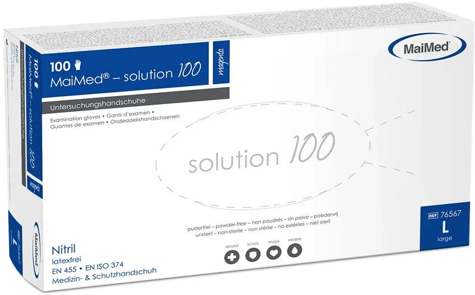 MaiMed Solution 100 Nitril 100 Stück Magenta Gr. L