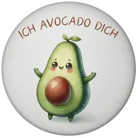 Speecheese Avocado Magnet rund mit Spruch Ich Avocado Dich