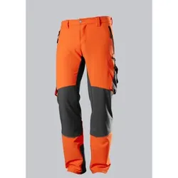 Superstretch-Hose, warnorange/anthrazit, Größe 56n - warnorange - 56
