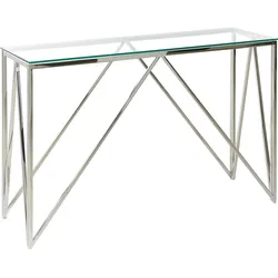 Konsolentisch WESO Sicherheitsglas Silber