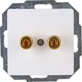 Kopp 921502009 Lautsprechersteckdose mit Anschluss für 4mm