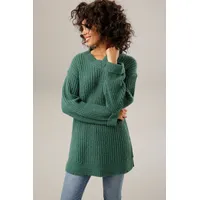 Aniston CASUAL Longpullover, mit fixierten Umschlag an den langen