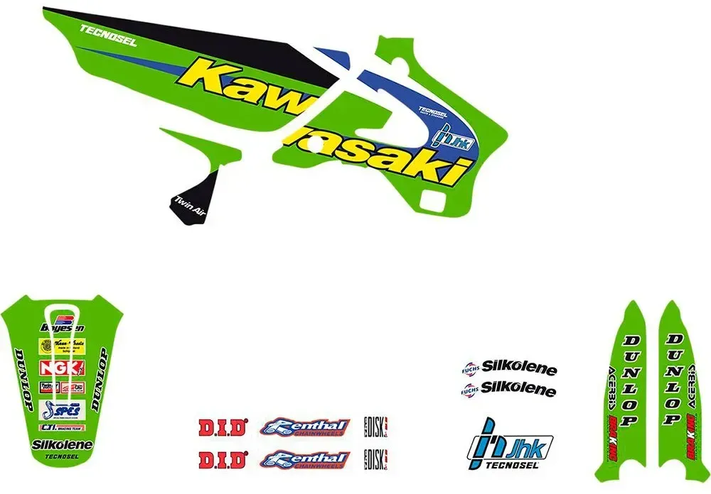 Tecnosel Kawasaki 24v02 Grafik-kit - One Size