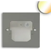 ISOLED Wandeinbauleuchte Kunststoff, Metall 4,0 cm inkl. PIR Sensor schwarz