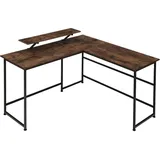 Tectake Eckschreibtisch Melrose Eiche / Braun