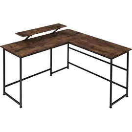 Tectake Eckschreibtisch Melrose Eiche / Braun