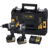 DeWalt Akku-Kombopack 18V , DCD85M u. DCF85M, inkl. 2 x Akkus (18 Volt / 4Ah) und System-Schnellladegerät