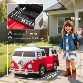 aiyaplay Elektroauto 12V Kinderfahrzeug rot (1-tlg)