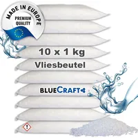 10x 1 kg Raum Luftentfeuchter Granulat im  Vliesbeutel