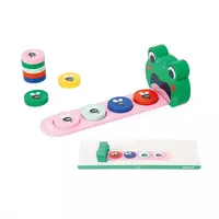Janod Pädagogische Reihe-Froschalgorithmen-Farben und Serien Lernen-Lernspielzeug für Kinder-Froschspiel-ab 36