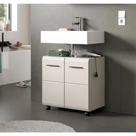 xonox.home Waschbeckenunterschrank – beige – Maße (cm): B: 60 H: 58