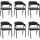 Mendler Esszimmerstuhl HWC-P29 Kunstleder dunkelbraun 6er Set