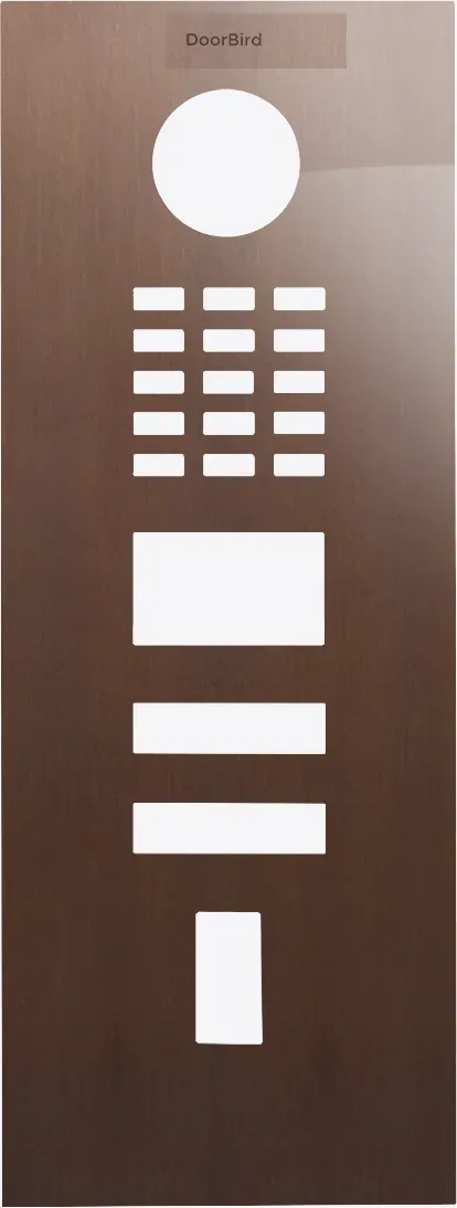 DoorBird D2102FV Fingerprint 50/D2102FV EKEY Frontblende Echte Baubronze