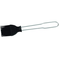 Fackelmann Backpinsel, Küchen-Pinsel mit Silikon-Borsten, hochwertiger Bratpinsel (Farbe: Silber/Schwarz), Menge: 1 Stück, 20 cm