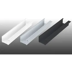 Alu Dachrinne HT 90 - Pressblanke 6100 mm Kastenrinne aus Aluminium - Dachflächen bis 60 qm