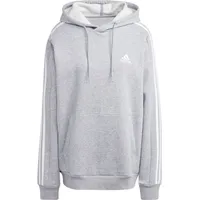 Adidas Herren Kapuzensweat Essentials 3-Streifen Hoodie grau|WEISS|WEISS M