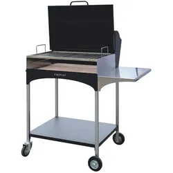 Famur BK 8 ELITE - Grill 2 in 1 zum Grillen mit Holz oder Kohle