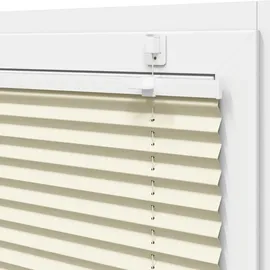 vidaXL Plissee Creme 90x100 cm Stoffbreite 89,4 cm Polyester