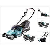 Makita DLM 382 RM2 Akku Rasenmäher 36 V ( 2x 18 V ) 38 cm 40 l + 2x Akku 4,0 Ah + Ladegerät