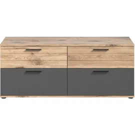 xonox.home Mason Lowboard 130 x 53 x 47 cm Braun/Grau MDF